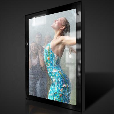 China 27x40 Movie Poster Outdoor Frame 24X36 LED Lightbox For Movie Theater Outside Wall Mounting Waterproof Advertising Rectangle/Display Squal for sale