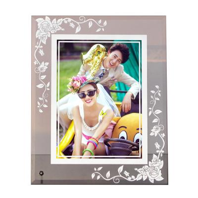 China Home Sellers Certificate Table Picture Frame 4*6 5*7 6*8 8*10 A4 A5 Decoration Gift Crystal Glass Transparent Photo Frame for sale