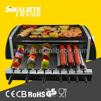 China Ningbo cixi T1088 hot sale 1600W non-stick outdoor electric barbecue grill for sale