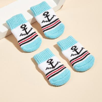 China Stocked 4pcs pet dog cat shoes socks for sale