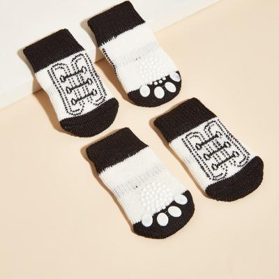 China Stocked 4pcs Graphic for pet shoes socks for sale