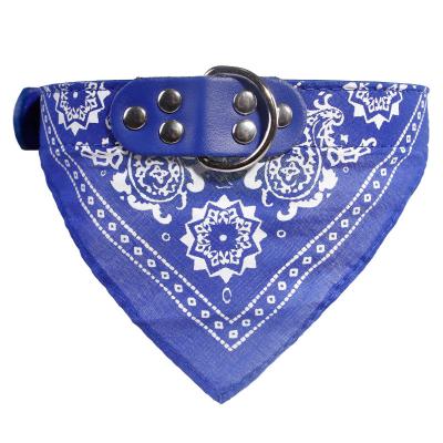 China Stocked polyester custom water bowl set plain pet bandana for sale