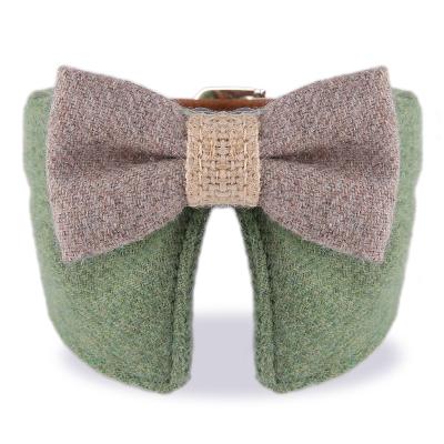 China Personalized Bow Decor pet collar buckle and leash for sale