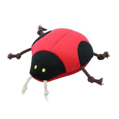 China Stocked Beetle design pet dog cat sound plush toy for sale