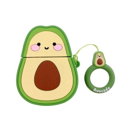 China Cute Cartoon Fruit Silicone Earphone Protective Case For Airpods 1 2 pro for sale