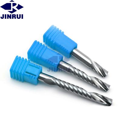 China Carbide JR Buy Ten Get One Free 3.175mm Solid Carbide Single Flute End Mill 1F Milling Cutter For Aluminum MDF Wood for sale