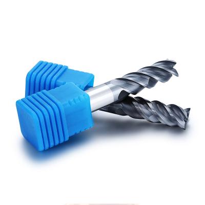 China JR CNC Solid Carbide 4 Flute End Mill Cutter Flat Ground Steel Cutting Tool for sale