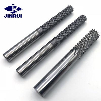 China JR Solid Carbide CNC Cutting Tools Corn Milling Cutter Woodworking Router Carbide Bit for sale