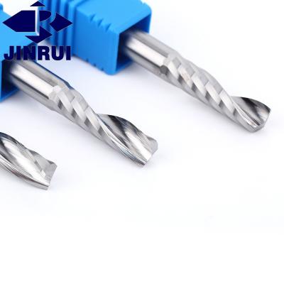 China Carbide JR 3.175mm 1F Solid Carbide Single Flute End Mill Cutter Cutter For MDF Wood Aluminum for sale