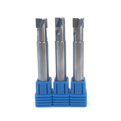 China JR Poly Cutters Crystal Diamond Tools Carbide PCD End Mill Carbide Cutter for sale