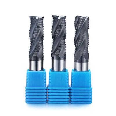 China JR mass steel OEM hrc45 rough milling cutter solid carbide end mill rough for steel for sale