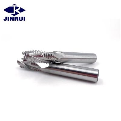 China JR152 hss ground steel carbide flat rough flute wood end mill for sale