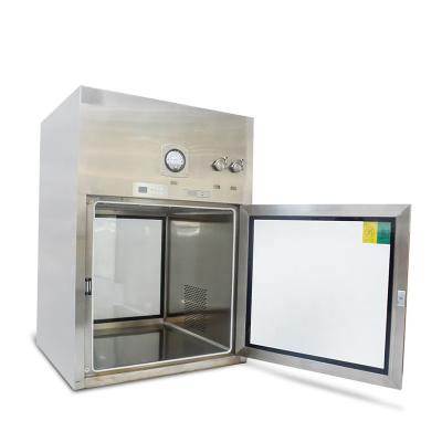 China Uv Light Stainless Steel Pass Box with Computer Interlock and Pressure Gauge for sale