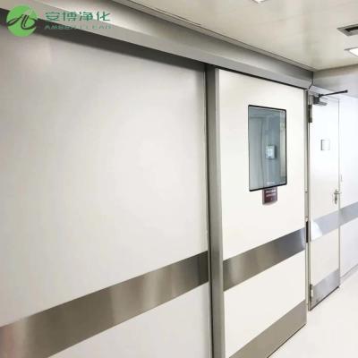 China Foot Sensor ICU Stainless Steel Automatic Door for sale