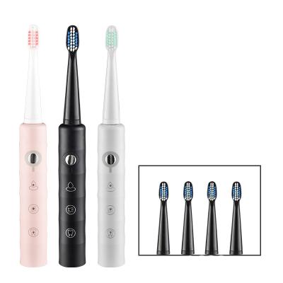 China Oral Cleaning Smart Electric Toothbrush USB Personal Care Oral Care Charging Brush Head Washable Sonic Electric Toothbrush for sale