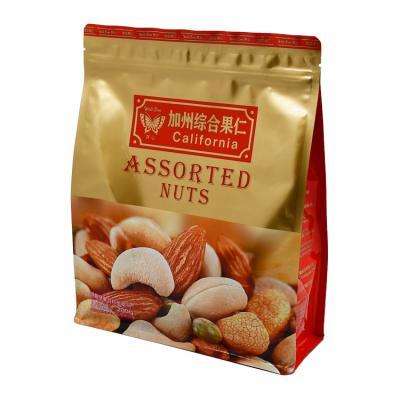 China Moisture Proof Custom 200g Nuts Candy Snacks Stand up Aluminum Foil Mylar Pouch Food Packaging Bag with zipper for sale