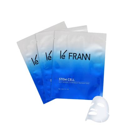 China Moisture Proof 30ml Customized aluminum foil face mask cosmetic packaging bags facial mask bag with tear notch for sale