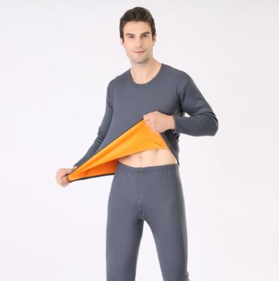 China 2022 New Men's QUICK DRY Polyester 4 Colors Long Sleeve Thermal Underwear Set for sale