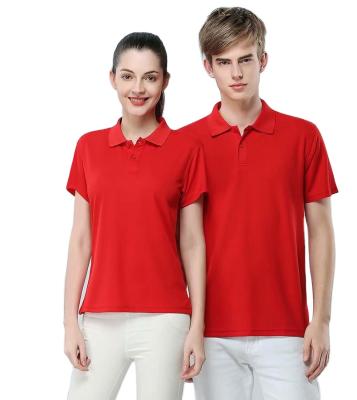 China Anti-Wrinkle Customized Hot Selling Short Sleeve Mens Polyester Blank Polo Shirts Plain Golf Polo T-Shirt for sale