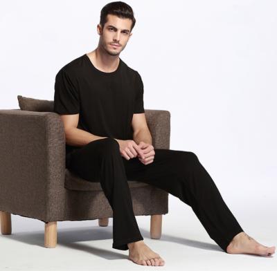 China Wholesale High Quality QUICK DRY Men's Bamboo Fiber Shorts Sleeve Tops and Long Pants Men's Bamboo Pajamas for sale