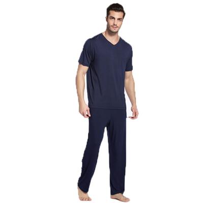 China Customized Breathable Home Men's Organic Bamboo Fiber Sleepwear Men's Pajamas Set QUICK DRY Suit for sale