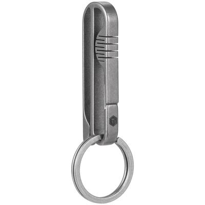 China Hot Sale Metal Titanium Clip Belt Buckle Key Key Chain Holder with Removable Key Ring for Duty Belt for sale