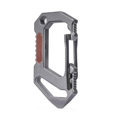 China KeyUnity Key Chain KU03 Titanium EDC 6 in 1 Multi-Tool Quick Release Carabiner | Main chain rack | Screw Bit Driver for sale