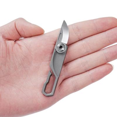 China High Quality Titanium Knob Pocket Knife 0.98