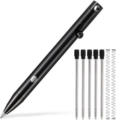 China office & School Pen KeyUnity KP00 Titanium Alloy Bolt Action Pen with Bonus Refills, Pocket Retractable Ballpoint Pen for Daily Use Signing for sale