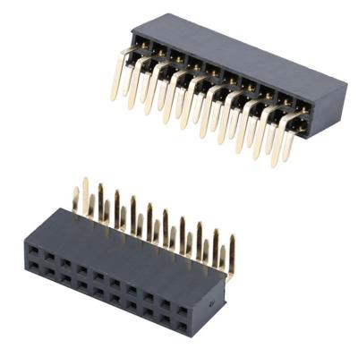 China Pitch 20 4 Pin Right Smt Angle PCB 2.54Mm 127mm 90 Degree Idc Male Connector 1.27Mm Box Pin Header for sale