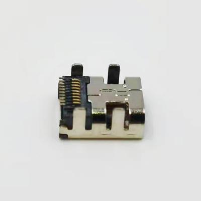 China Wholesale Famale 19pins Mini PCB Gold Plated Connector USB Charging Left Audio And Video Connector for sale