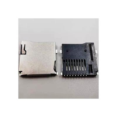 China Wholesale Custom Flash Memory Card Socket SD/TF Card TF Card Flattening T Type Connector for sale