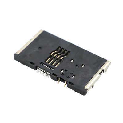 China IC/CA Card Socket PCB Smart Card Connector Push Pull Position E6836 SIM Card Connector for sale