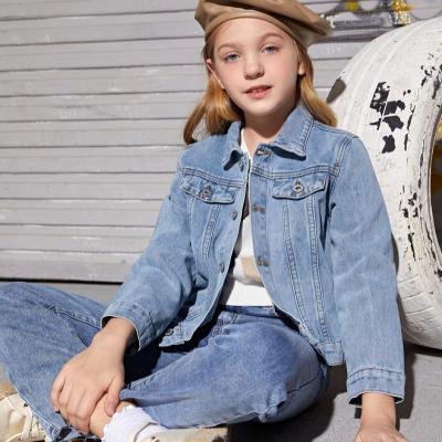 China Fashion Girls Jackets Kids Denim Jacket Breathable Girl Denim Jacket For Girl Children for sale