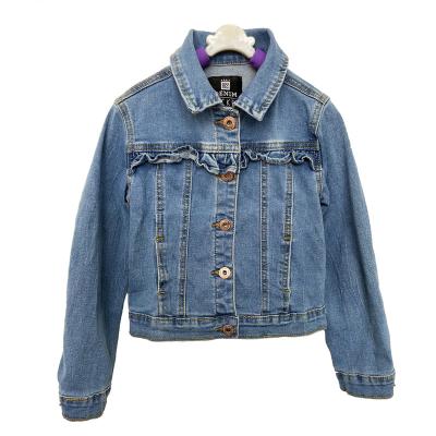 China Hot Sales Kids Denim Jacket Kids Denim Jacket Breathable Children Lattice Jackets Girls for sale