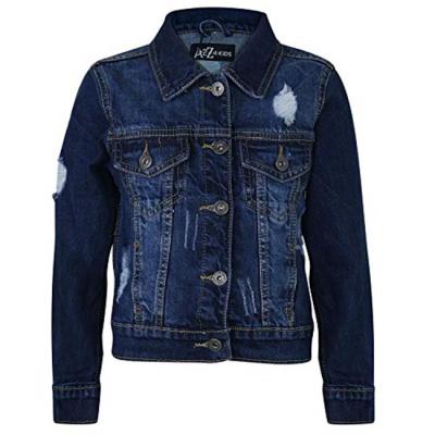 China New Style Breathable Kids Denim Jacket Boys Ripped Jeans Kids Fashion Jackets Coat for sale