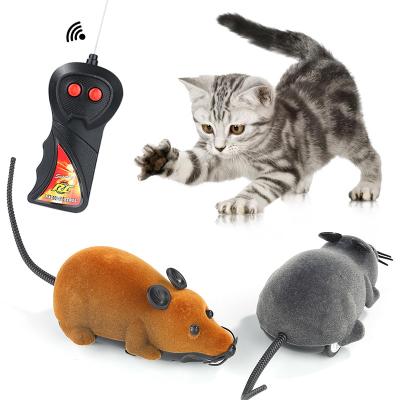 China Custom Made Mouse Viable Cat Toy Funny Wireless Remote Control Cat Interactive Toy Funny Electric Simulation Animal for sale