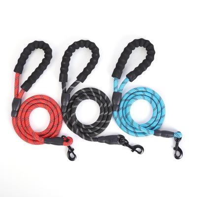 China Factory Direct Sales Custom Reflective Dog Leashes Nylon Rope Reflective Leashes For Small Medium Large Dog for sale