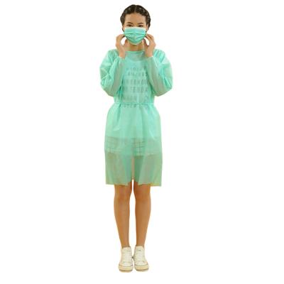 China Waterproof Disposable SMS Isolation Gown PP Patient Gown For Hospital for sale