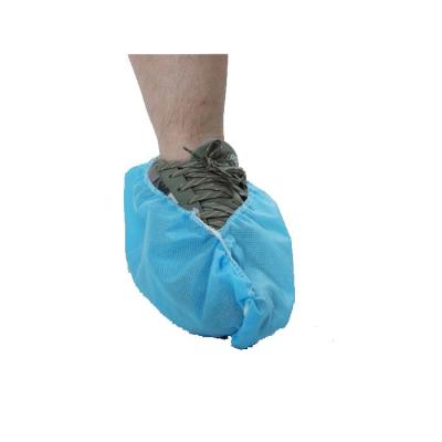 China Blue Waterproof Disposable Non Woven Non Woven Shoe Cover Slip PP Nonwoven Shoe Cover for sale