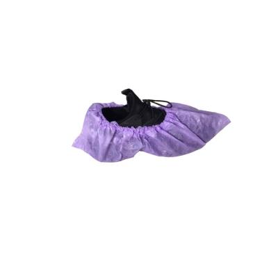 China LeJian Machine Made Disposable Nonwoven PP Shoe Cover PP+CPE Shoe Covers for sale