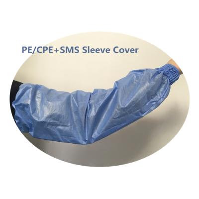 China SMS Disposable Medical Blue Waterproof Sleeve Cover Over Sleeve for sale