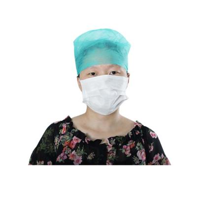 China High Quality Disposable Nonwoven Doctor Cap Eco-friendly PP Lace-up Medical Hats for sale