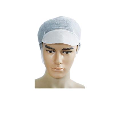 China White Nonwoven Disposable Medical Hat Hair Cap Nurse Peaked Net Eco-friendly Worker Hair for sale