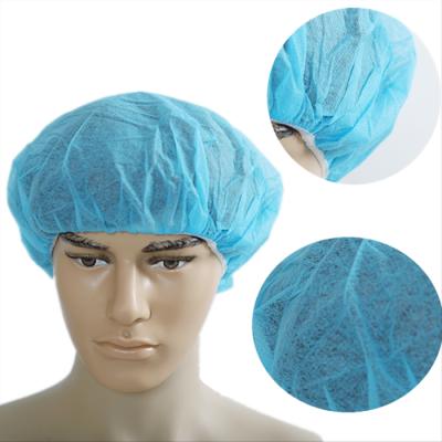 China Crowd Clip Eco-friendly Medical Nonwoven Disposable Surgical Buffy Cap for sale