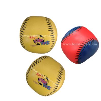 China Toy Ball 2 Inch Soft Leather Baseball Brave Man Ball Effort Soft Stuffed Balls Wholesale for sale