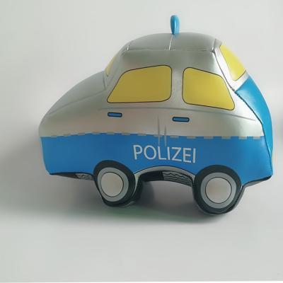 China Set Of Leather Factory Police Taxi Car Toy PVC Soft Stuffed Baby Promotional Gifts With Logo for sale