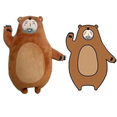 China Hot Selling Cute Plush Toy Bear Stuffed Plush Toy Custom Made Animal for sale