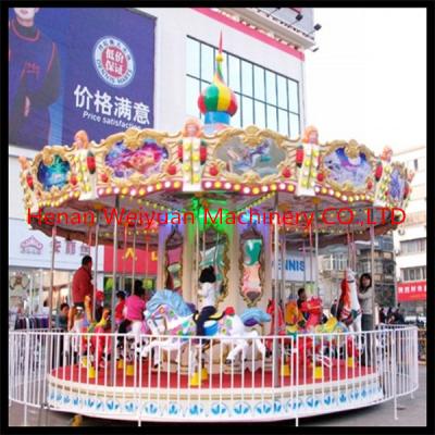 China Children carnival games 8 seats zhengzhou amusement carousel for sale