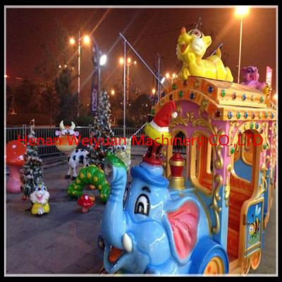 China 16 seats  Amusement Rides Big Amusement Park Equipment Elephant Trackless Train for sale